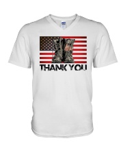 Thank You Vetetans V-Neck T-Shirt tile