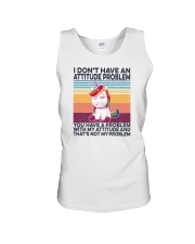I Don't Have An Attitude Problem Unicorn Unisex Tank tile