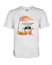 It's The Most Wonderful Time Of The Year Cat V-Neck T-Shirt tile