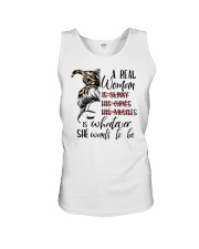 A Real Woman Is Whatever She Want To Be Unisex Tank tile