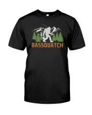 Bassquatch Bigfoot Fishing Classic T-Shirt front