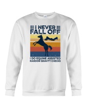 I Never Fall Off Crewneck Sweatshirt tile