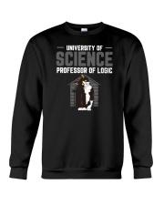 University Of Science Professor Of Logic Cat Crewneck Sweatshirt tile