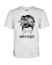 Nurse Life V-Neck T-Shirt tile