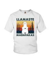 Llamaste Madafakas Yoga Youth T-Shirt tile