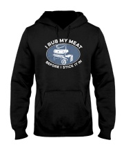 I Rub My Meat Before I Stick It In Hooded Sweatshirt tile