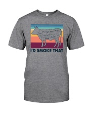 I'd Smoke That BBQ Classic T-Shirt front
