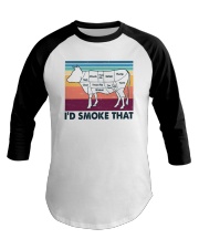 I'd Smoke That BBQ Baseball Tee tile