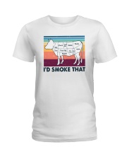 I'd Smoke That BBQ Ladies T-Shirt tile