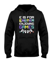 E Is For Enjoying Game Easter Hooded Sweatshirt tile