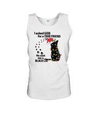 I Asked God For A True Friend So He Sent Me A Black Cat Unisex Tank tile