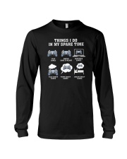 Things I Do In My Spare Time Game Long Sleeve Tee tile