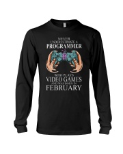 Never underestimate a programmer loves gaming Long Sleeve Tee tile