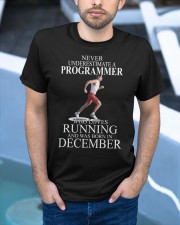 Never underestimate a programmer loves running Classic T-Shirt apparel-classic-tshirt-lifestyle-front-45