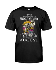 Never underestimate a programmer loves Rock Premium Fit Mens Tee tile