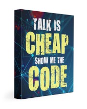 Talk is cheap 11x14 Gallery Wrapped Canvas Prints front