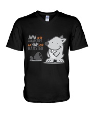 Java vs Javascript V-Neck T-Shirt thumbnail