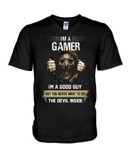 I am Gamer V-Neck T-Shirt thumbnail