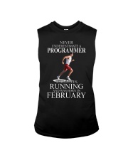 Never underestimate a programmer loves running Sleeveless Tee tile