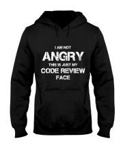Code review face Hooded Sweatshirt thumbnail