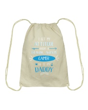 I get my attitude Drawstring Bag thumbnail