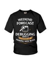 programmer weekend forecast Youth T-Shirt thumbnail