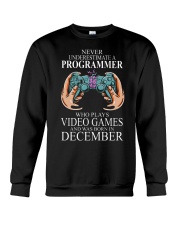 Never underestimate a programmer loves gaming Crewneck Sweatshirt tile