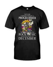 Never underestimate a programmer loves Rock Premium Fit Mens Tee tile