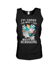 I'm sorry Unisex Tank tile