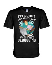 I'm sorry V-Neck T-Shirt tile