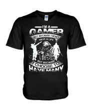 I am Gamer V-Neck T-Shirt thumbnail
