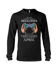 Never underestimate a programmer loves gaming Long Sleeve Tee tile