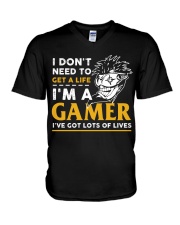 I am Gamer V-Neck T-Shirt thumbnail