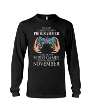 Never underestimate a programmer loves gaming Long Sleeve Tee tile