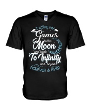 I love my GAMER V-Neck T-Shirt thumbnail