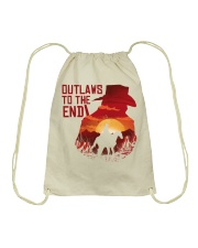 Outlaws to the end Drawstring Bag thumbnail