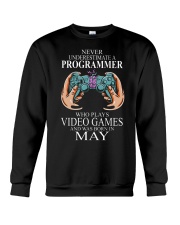 Never underestimate a programmer loves gaming Crewneck Sweatshirt tile