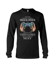 Never underestimate a programmer loves gaming Long Sleeve Tee tile
