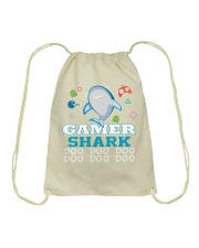 Gamer shark Drawstring Bag thumbnail
