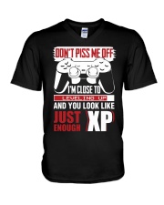 Dont piss me off V-Neck T-Shirt thumbnail