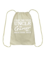 Two titles Drawstring Bag thumbnail