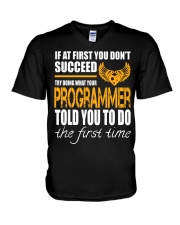 STICKER PROGRAMMER V-Neck T-Shirt thumbnail