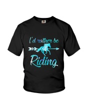 Horse Rider Shirt Girls ID RATHER BE RIDING Horse Youth T-Shirt thumbnail