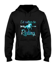 Horse Rider Shirt Girls ID RATHER BE RIDING Horse Hooded Sweatshirt thumbnail