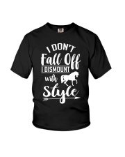 I Dont Fall Off I Dismount With Style Horse Youth T-Shirt tile