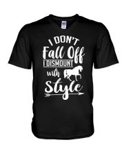 I Dont Fall Off I Dismount With Style Horse V-Neck T-Shirt tile