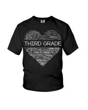 Third Grade Cute Heart Teacher Gift 100 Days Of Youth T-Shirt tile