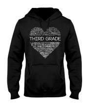 Third Grade Cute Heart Teacher Gift 100 Days Of Hooded Sweatshirt tile