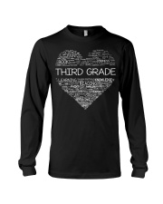 Third Grade Cute Heart Teacher Gift 100 Days Of Long Sleeve Tee tile