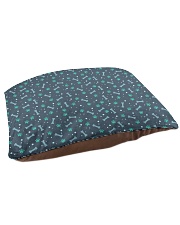 Seamless Pattern With Dog Paw Print and Bone Pet Bed - Large front